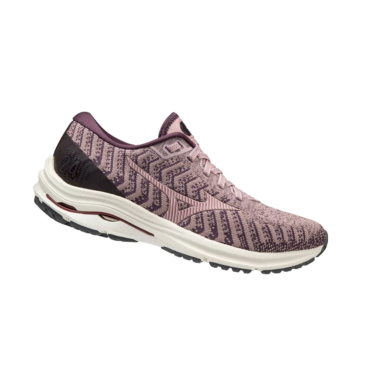 Rose Mizuno Wave Rider 24 Waveknitﾙ Women's Running Shoes | 802-VXWYEJ