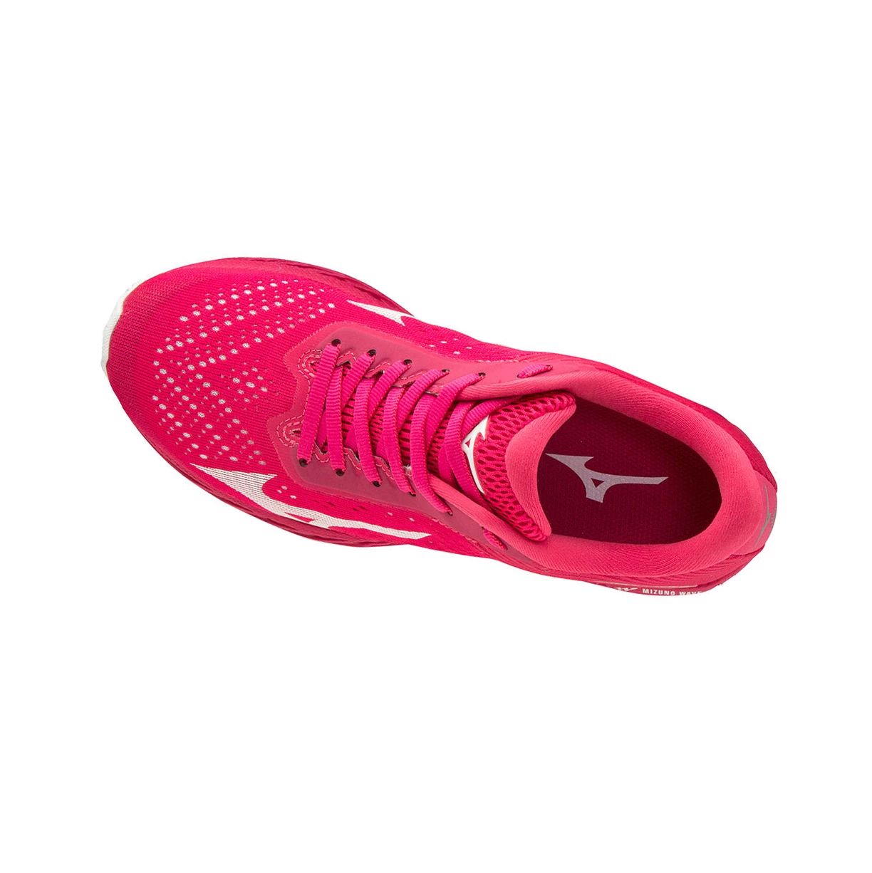 Rose Red/White Mizuno Wave Shadow 3 Women's Running Shoes | 652-DNAPKX