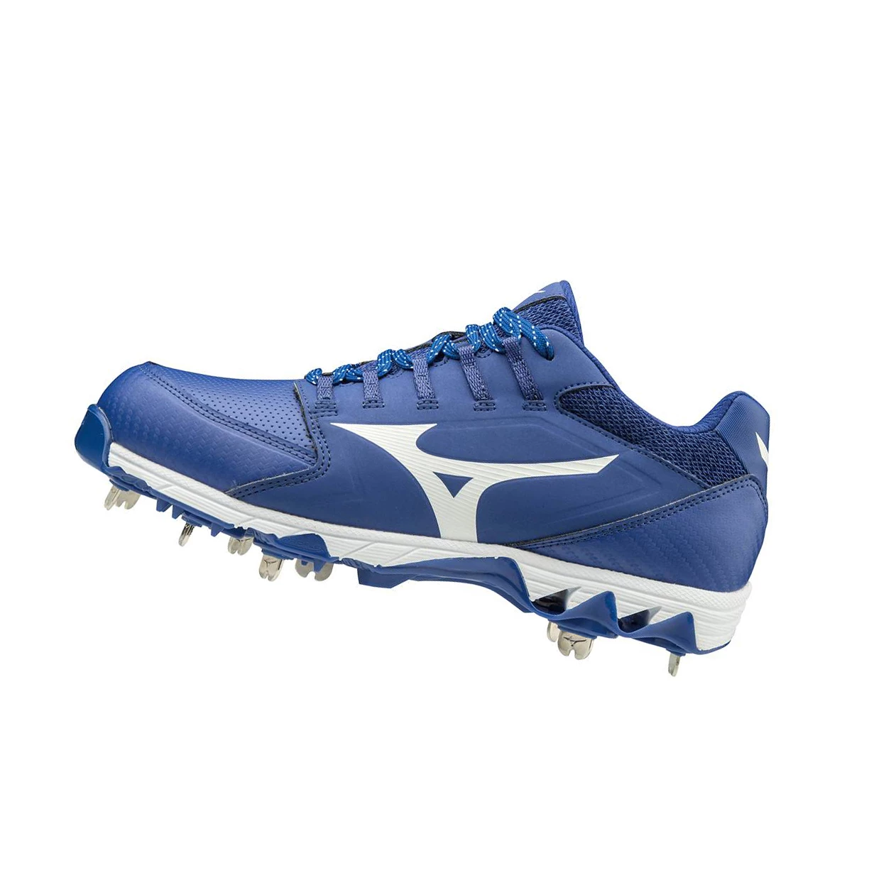 Royal/White Mizuno 9-spike Swift 6 Low Metal Women\'s Softball Cleats | 472-LPYSME