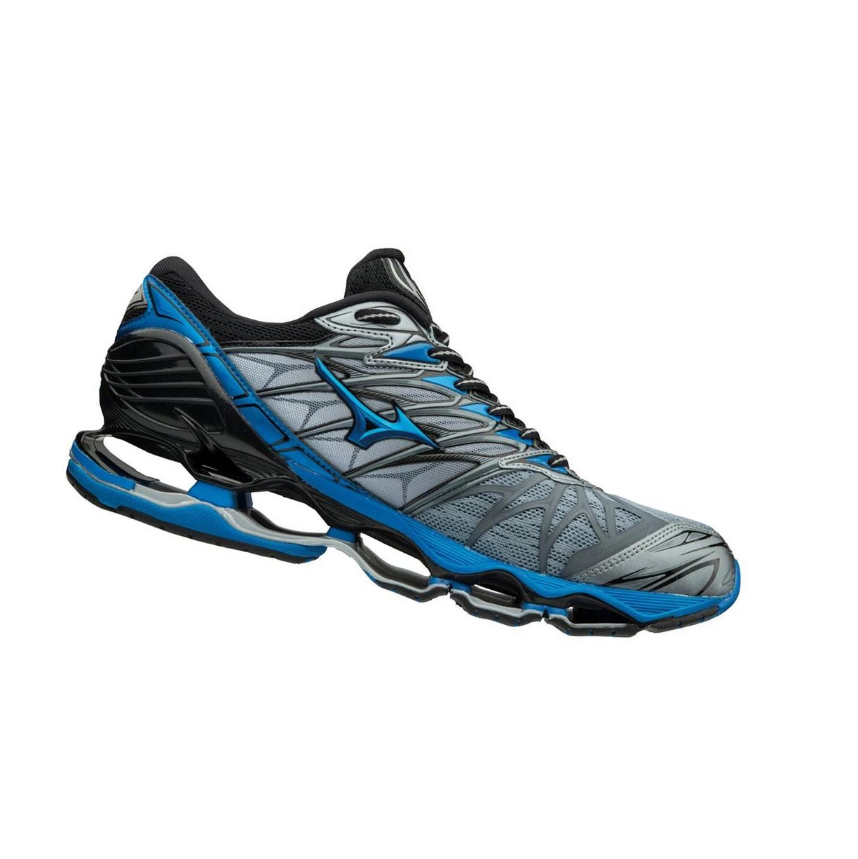 Silver/Black Mizuno Wave Prophecy 7 Men's Running Shoes | 283-KLQODG