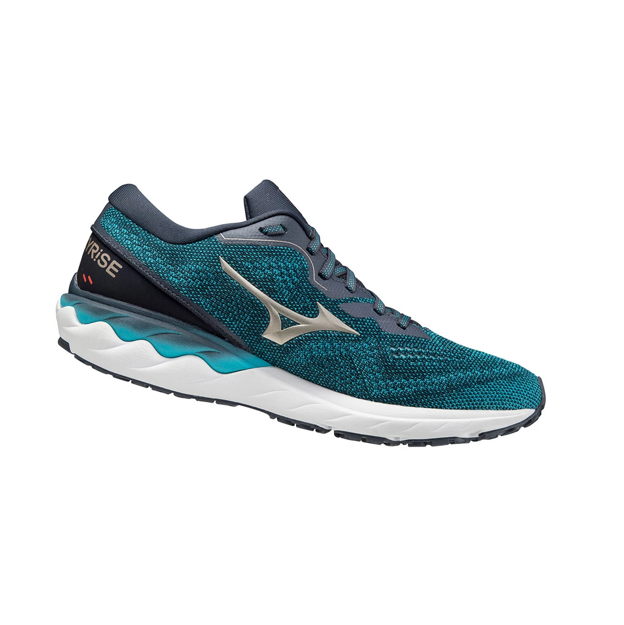 Turquoise/Platinum Mizuno Wave Skyrise 2 Men's Running Shoes | 532-LXFHWA