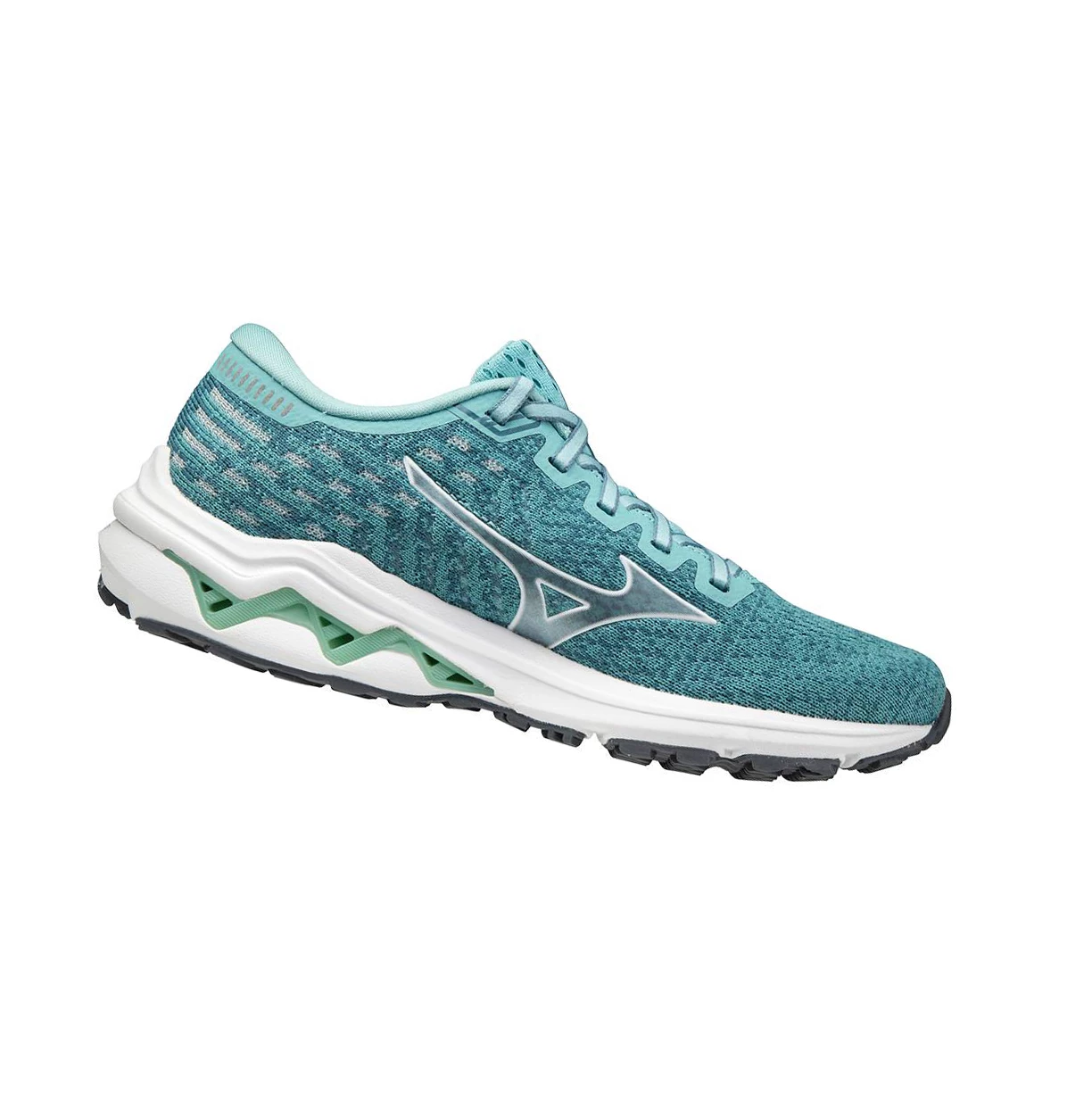 Turquoise/White Mizuno Wave Inspire 17 Waveknit Women's Running Shoes | 407-PDACRI