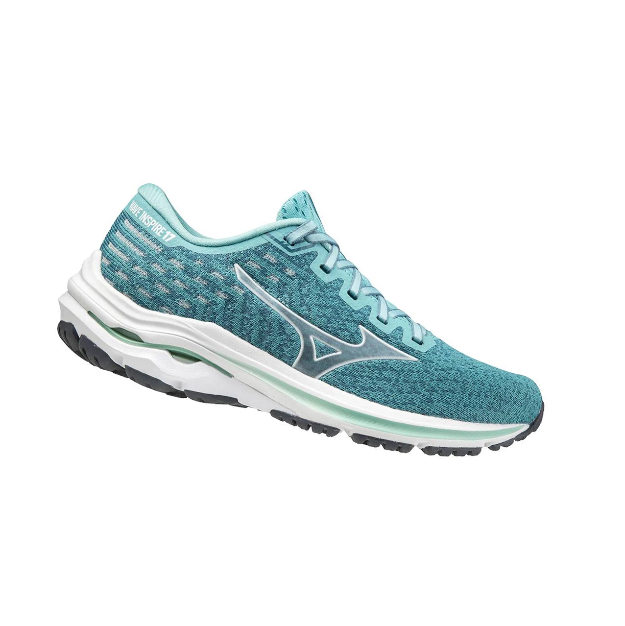 Turquoise/White Mizuno Wave Inspire 17 Waveknit Women's Running Shoes | 407-PDACRI