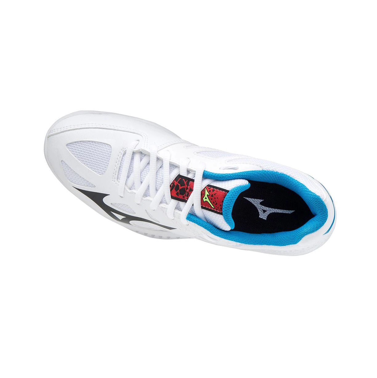 White/Black/Blue Mizuno Lightning Star Z5 Women's Volleyball Shoes | 650-DEJBHO