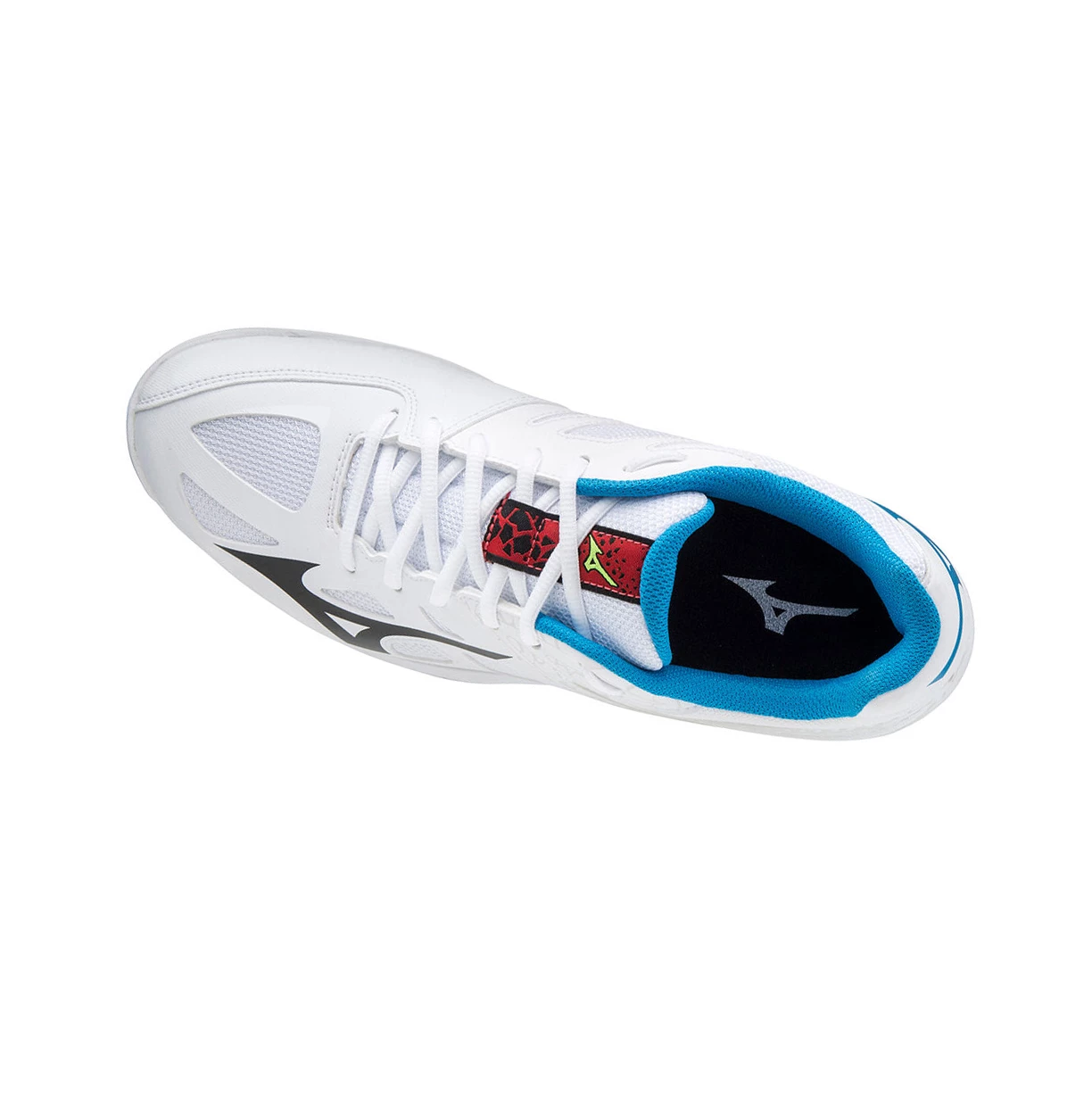 White/Black/Blue Mizuno Thunder Blade 2 Men's Volleyball Shoes | 235-JWAEFK