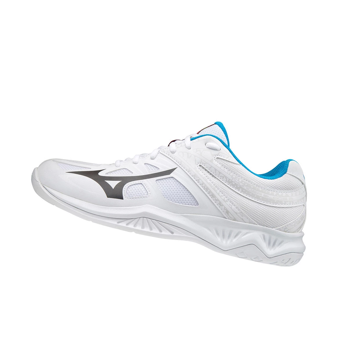 White/Black/Blue Mizuno Thunder Blade 2 Men\'s Volleyball Shoes | 235-JWAEFK