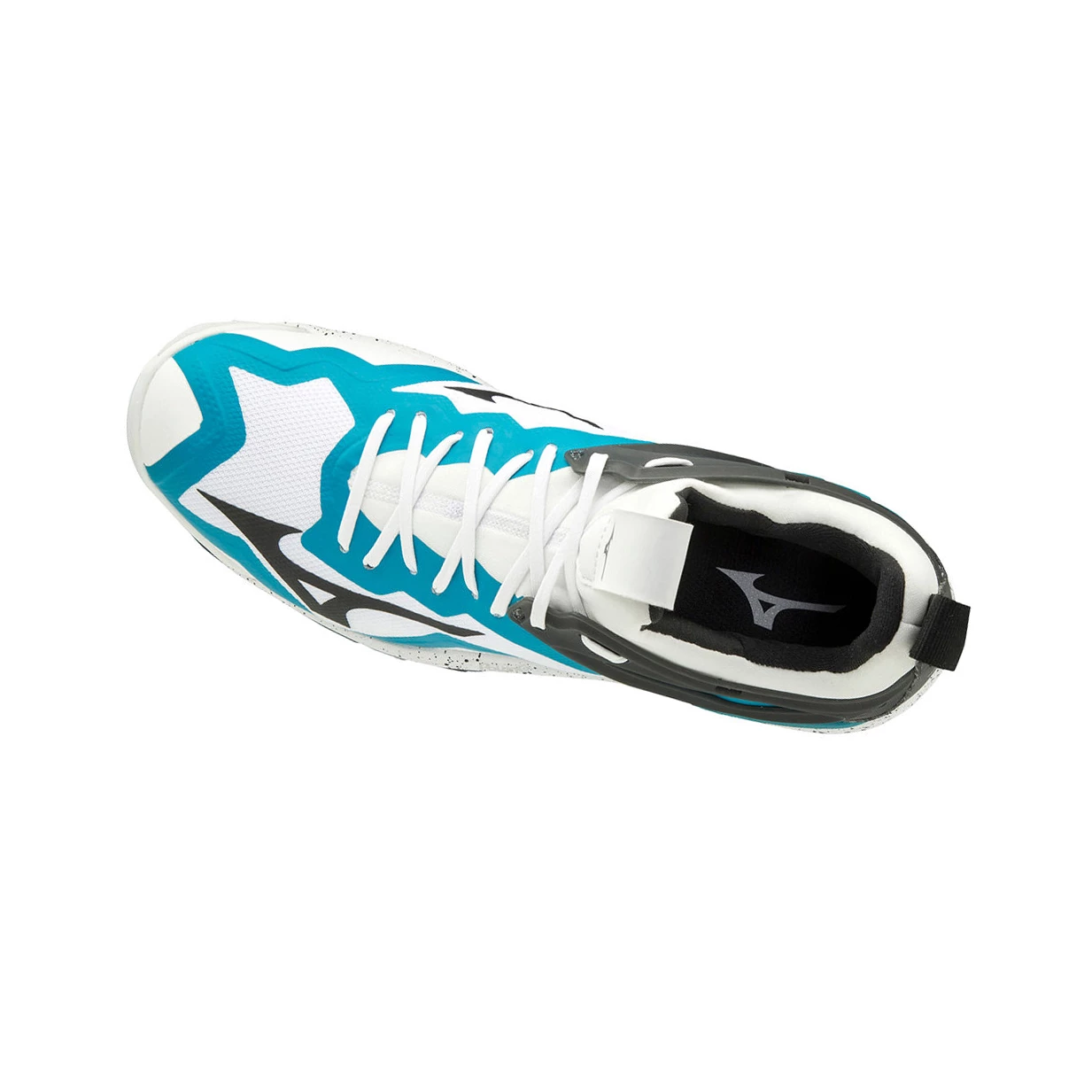 White/Black/Blue Mizuno Wave Mirage 3 Men's Handball Shoes | 509-PUEWNO