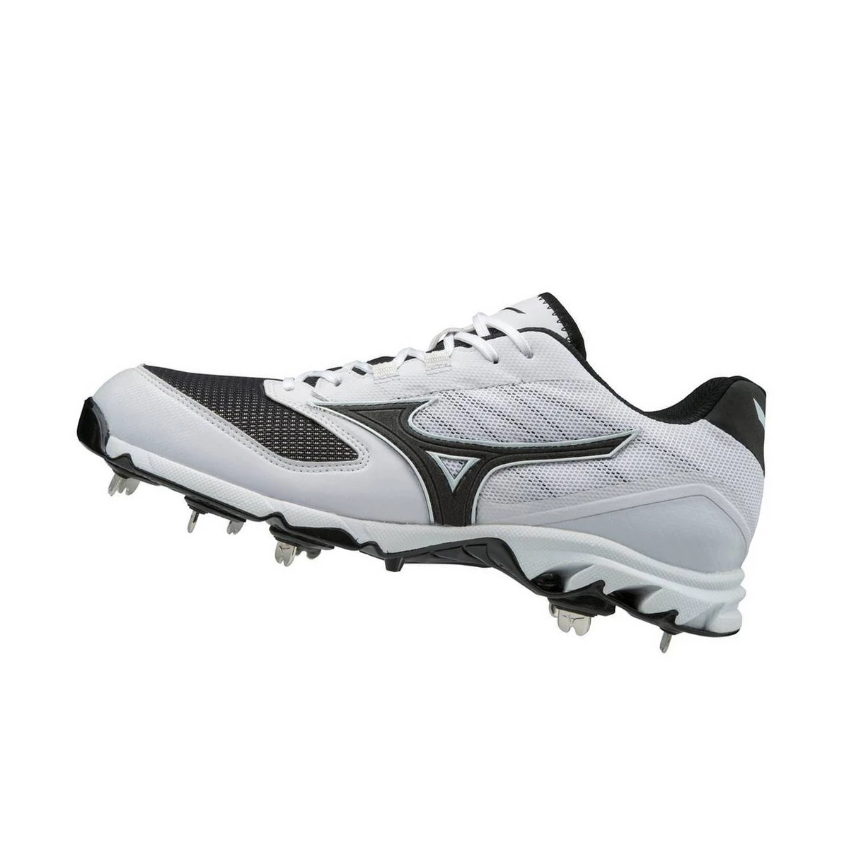 White/Black Mizuno 9-spike Dominant 2 Low Metal Men\'s Baseball Cleats | 403-VJIWFG