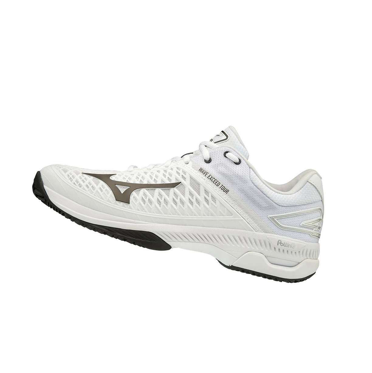 White/Black Mizuno Wave Exceed Tour 4 Cc Men\'s Tennis Shoes | 183-FPQBZT