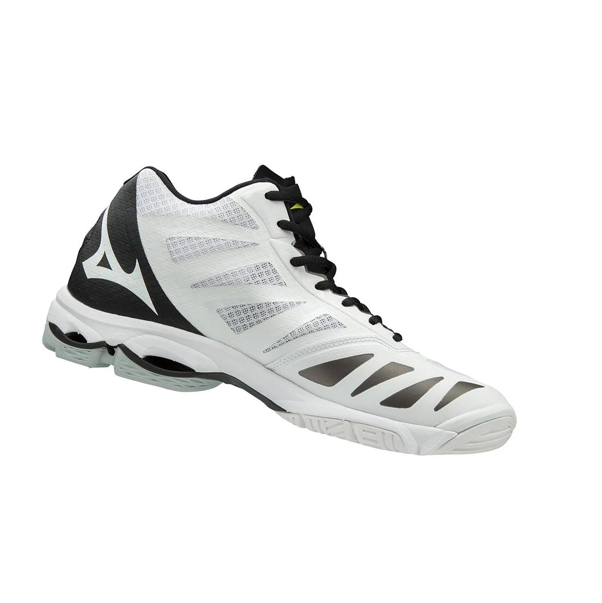 White/Black Mizuno Wave Lightning Z5 Mid Men's Volleyball Shoes | 607-CRMYOA