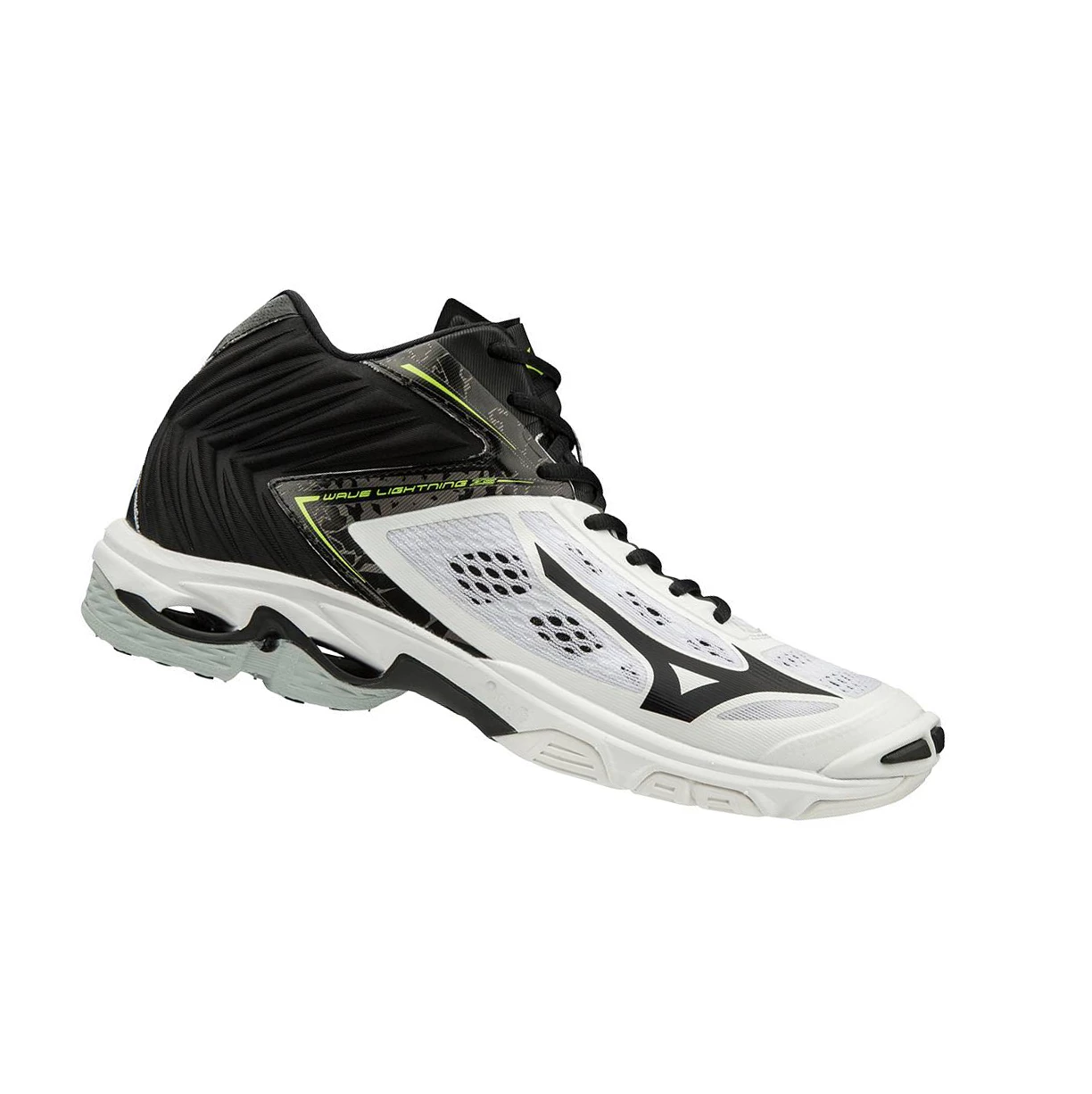 White/Black Mizuno Wave Lightning Z5 Mid Men's Volleyball Shoes | 607-CRMYOA