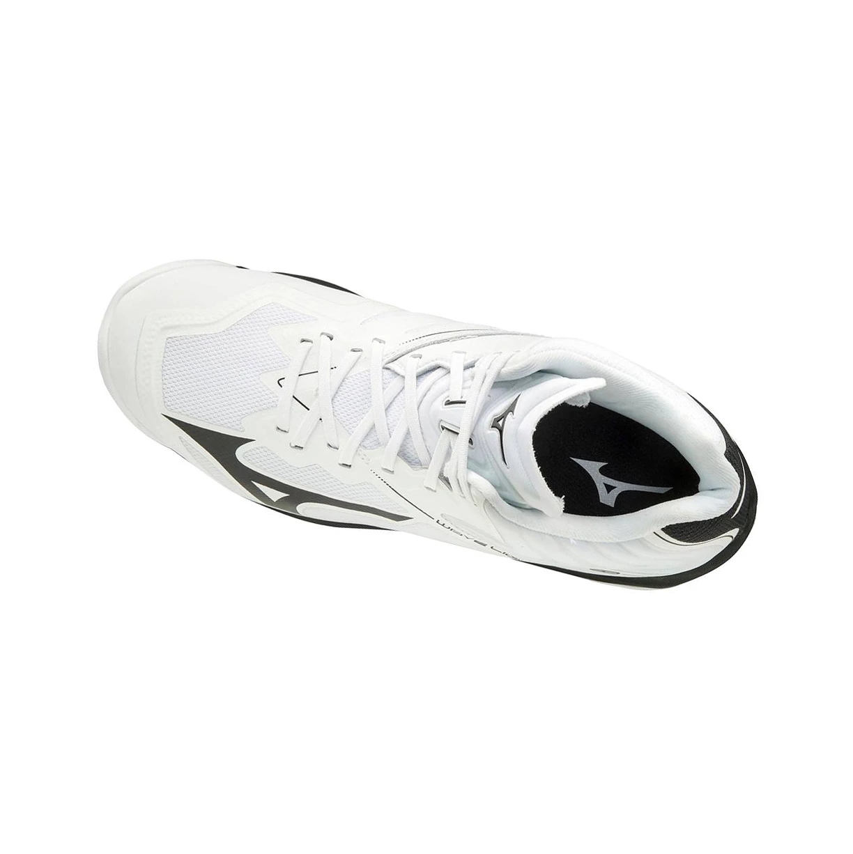 White/Black Mizuno Wave Lightning Z6 Mid Men's Volleyball Shoes | 925-KDJQBZ