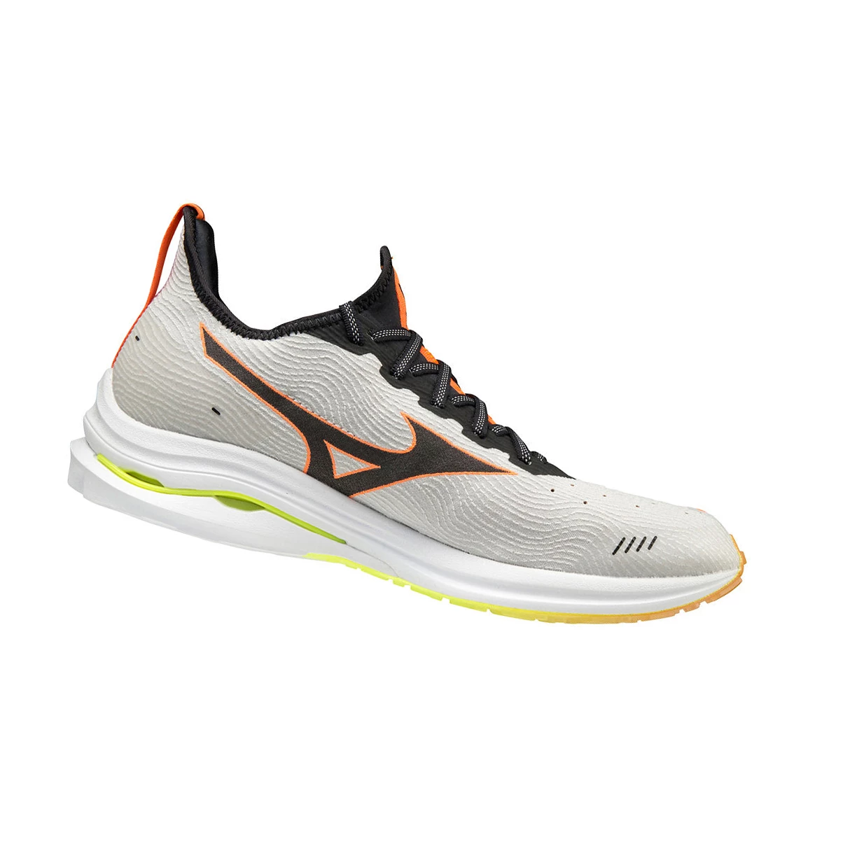 White/Black/Orange Mizuno Wave Rider Neo Men's Running Shoes | 025-CJUYZD