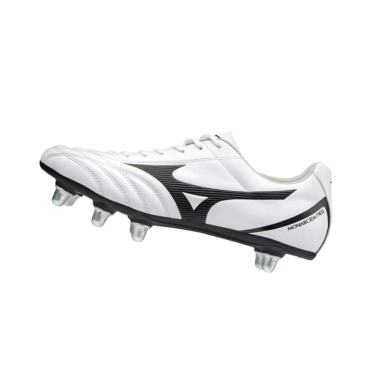 White/Black/red Mizuno Monarcida Neo Rugby Si Men\'s Rugby Boots | 712-TYIQUB