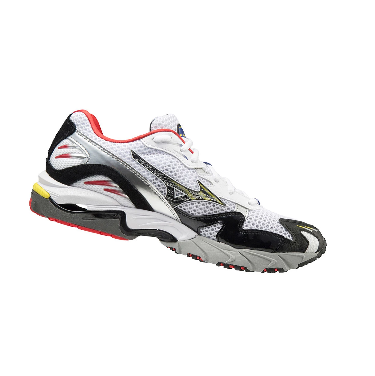 White/Black/red Mizuno Wave Rider 10 Men's Trainers | 169-YJNUCL