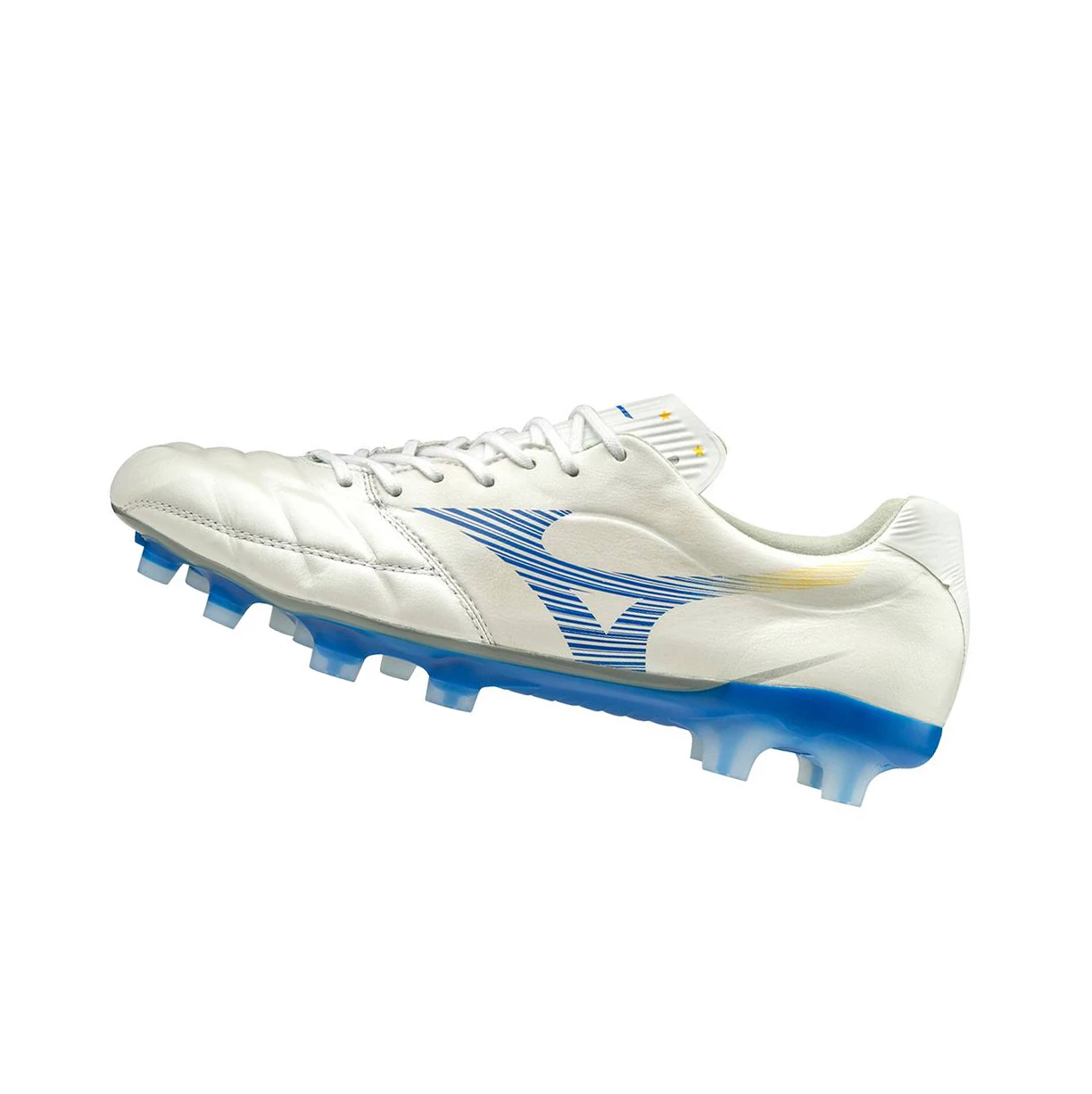 White/Blue Mizuno Rebula Cup Made In Japan Women\'s Football Shoes | 843-KOJXHZ