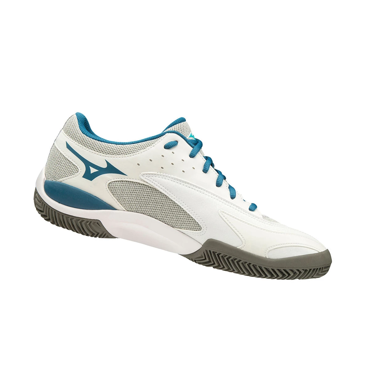 White/Blue Mizuno Wave Flash Cc Men's Tennis Shoes | 946-IXCRTL