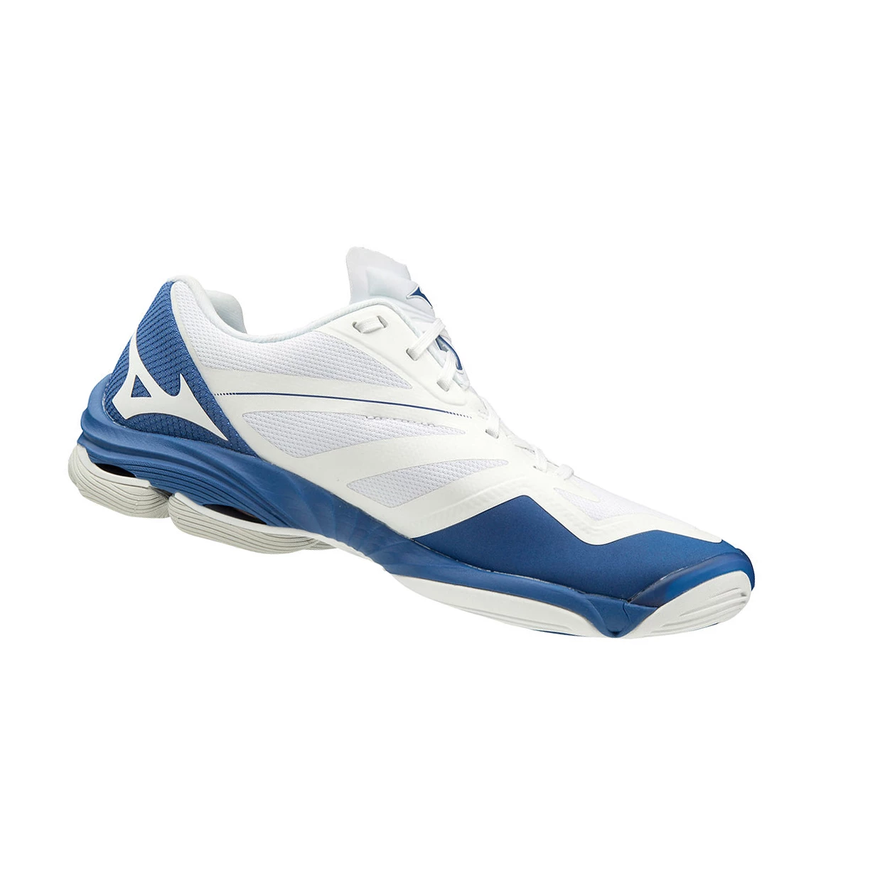 White/ Blue Mizuno Wave Lightning Z6 Men's Volleyball Shoes | 683-FJYSAI