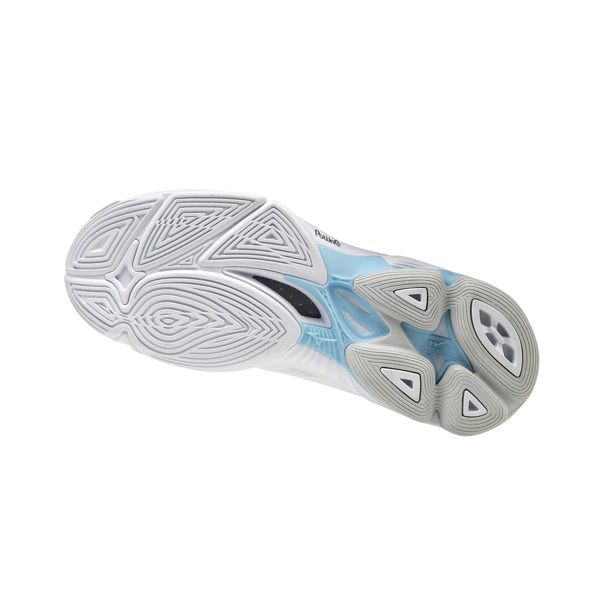 White/ Blue Mizuno Wave Lightning Z6 Women's Volleyball Shoes | 193-SEGIMH