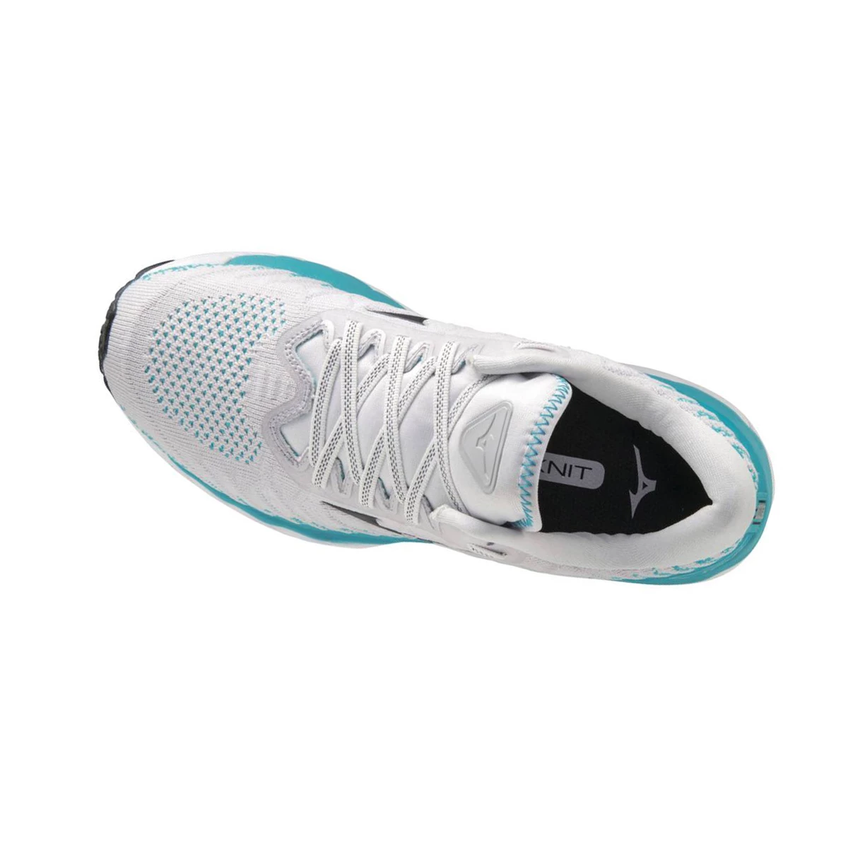 White/Blue Mizuno Wave Sky 4 Waveknitﾙ Women's Running Shoes | 068-SRMXYB