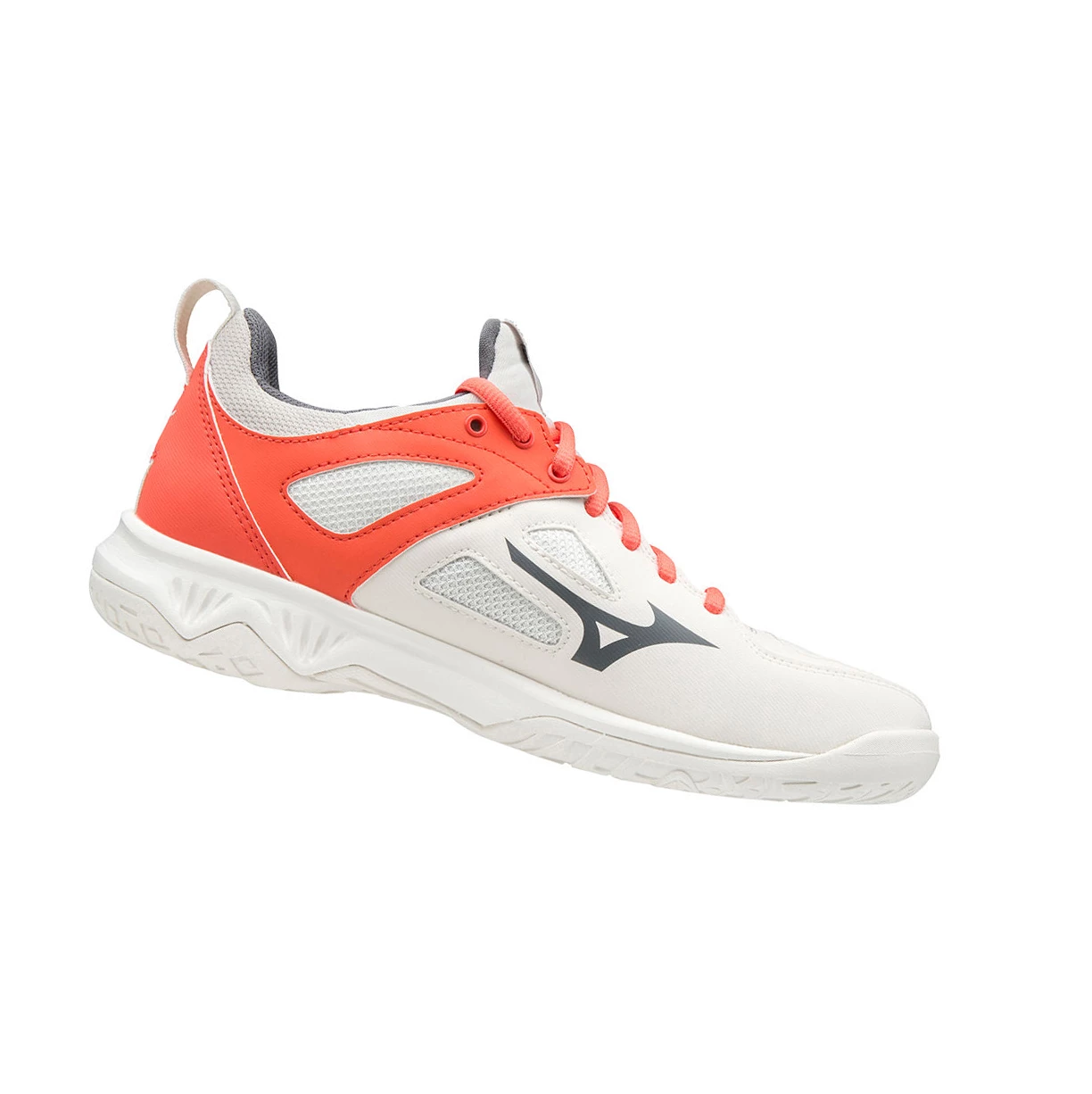 White/ Coral Mizuno Ghost Shadow Women's Handball Shoes | 205-NYSPGW