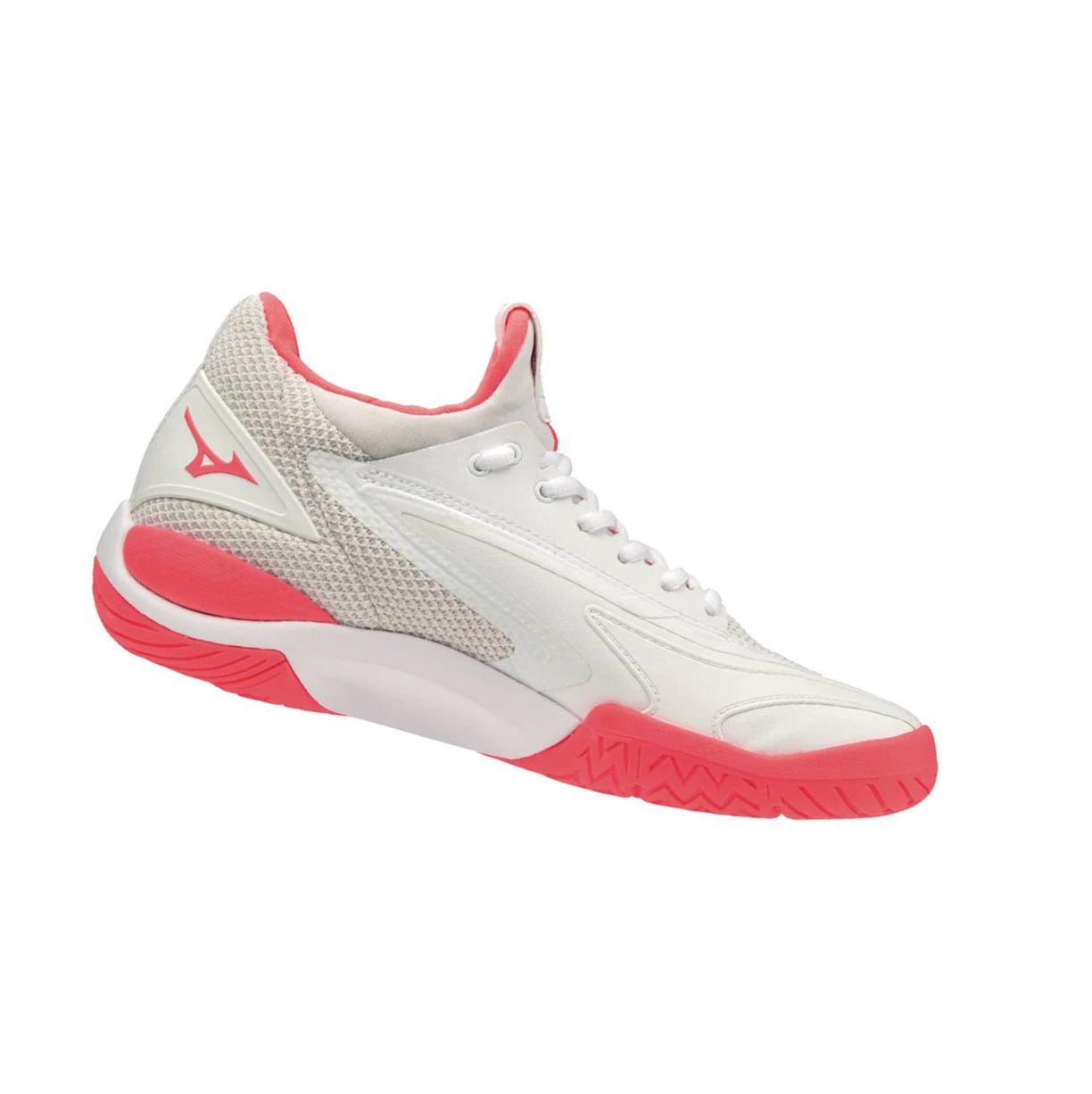 White/Coral Mizuno Wave Impulse Women's Tennis Shoes | 950-JKPWBM