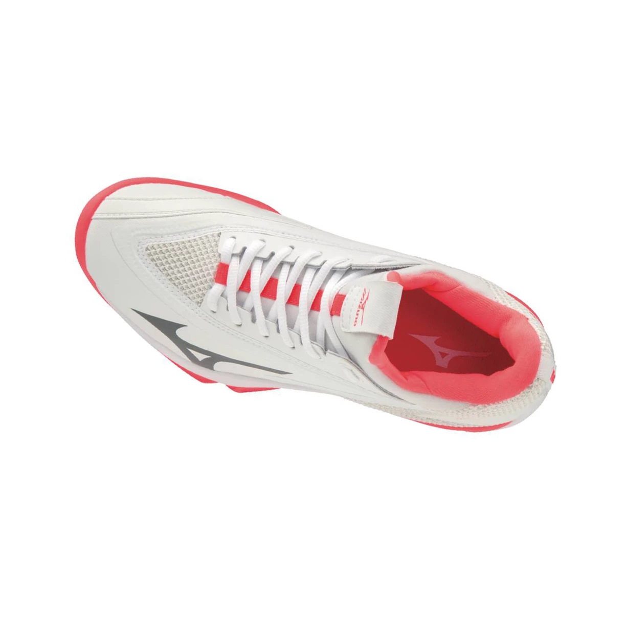 White/Coral Mizuno Wave Impulse Women's Tennis Shoes | 950-JKPWBM