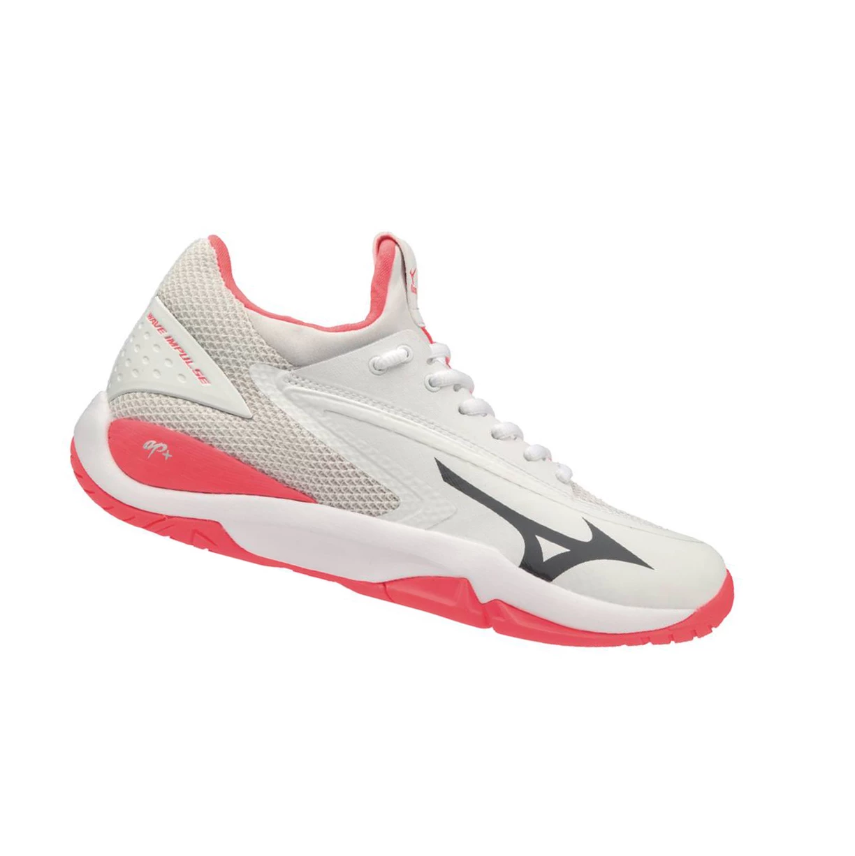 White/Coral Mizuno Wave Impulse Women's Tennis Shoes | 950-JKPWBM