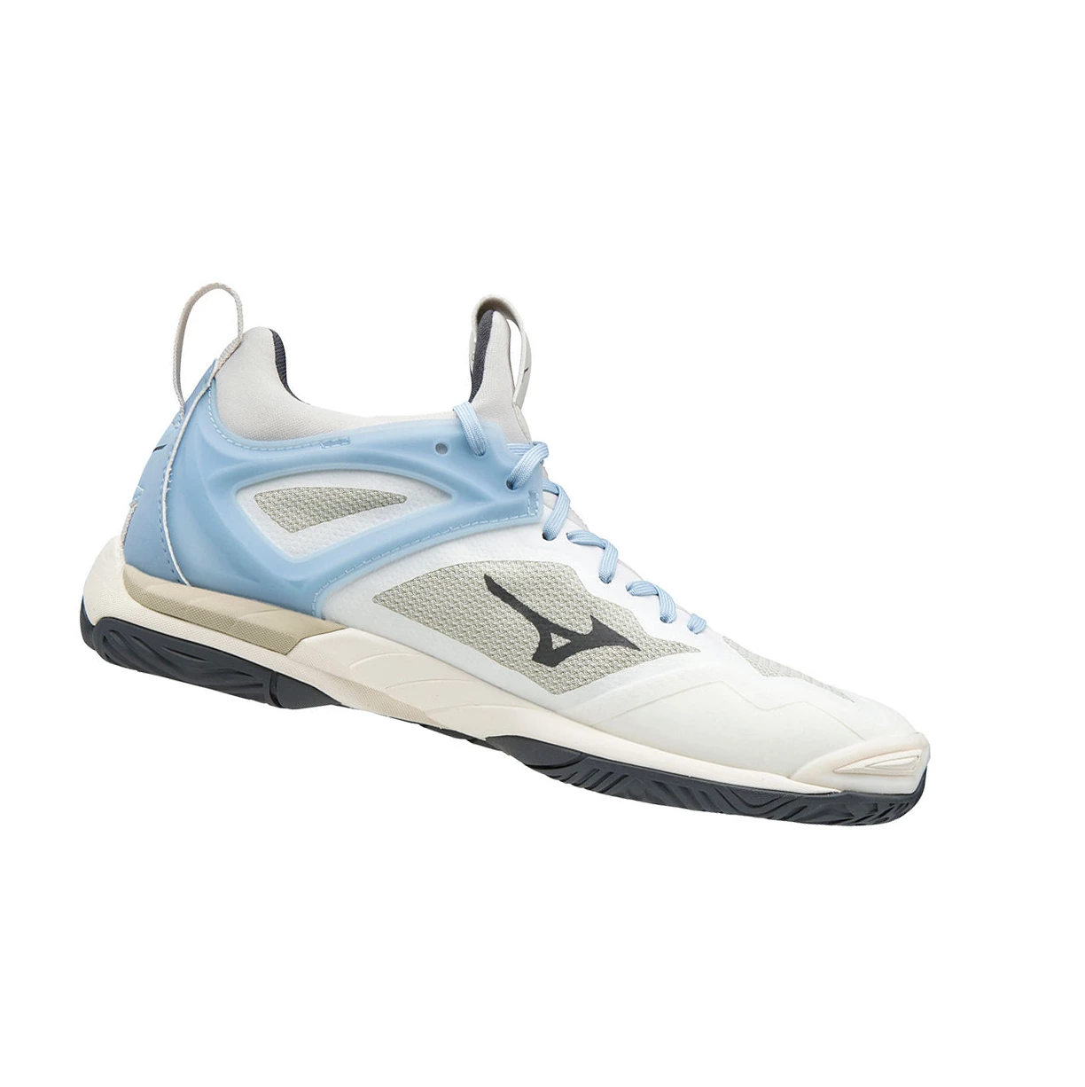 White/Grey Mizuno Wave Mirage 3 Women's Handball Shoes | 975-TKLDXJ