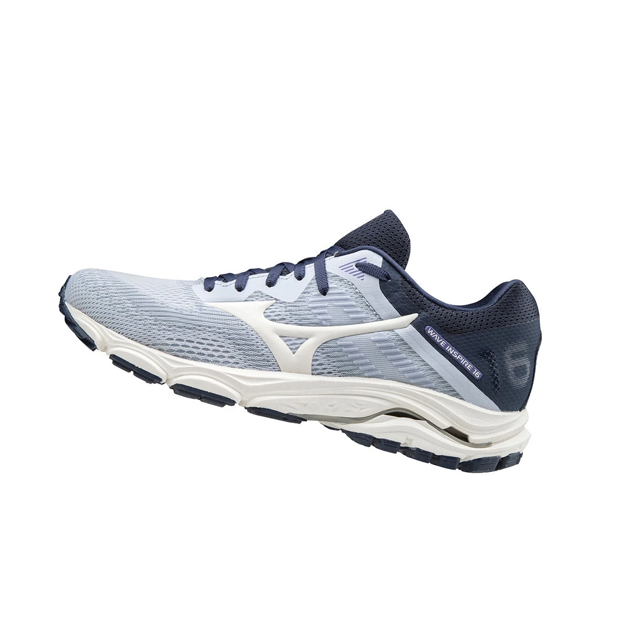 White/Indigo Mizuno Wave Inspire 16 Women\'s Running Shoes | 794-BECINA