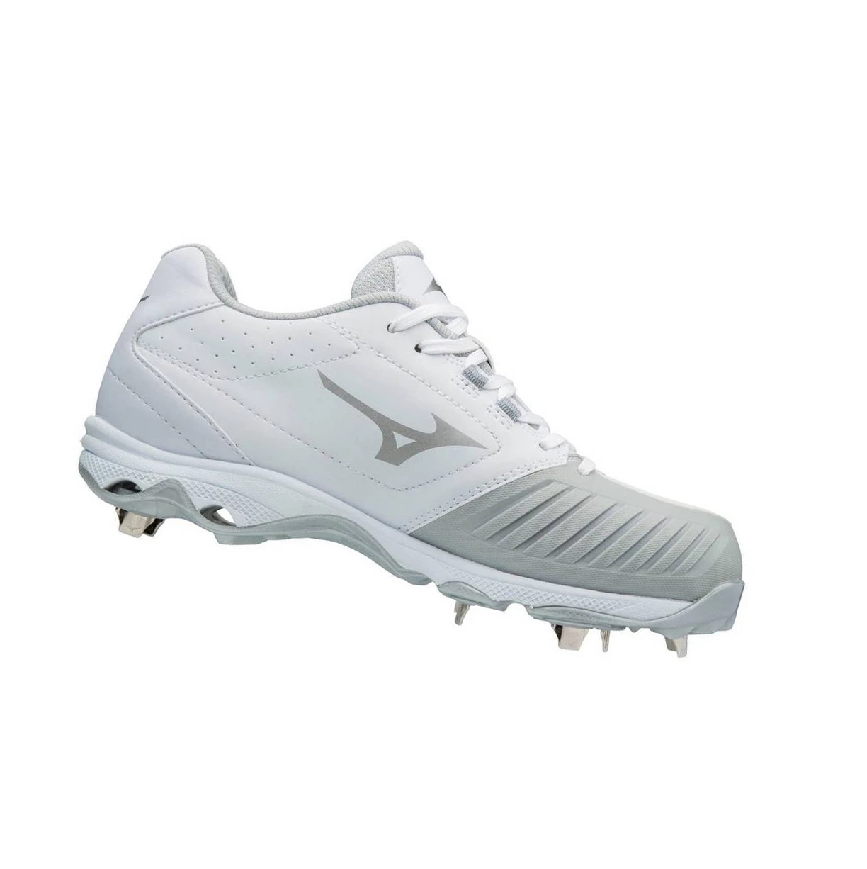 White Mizuno 9-spike Advanced Sweep 4 Low Metal Women's Softball Cleats | 108-BMCTXE