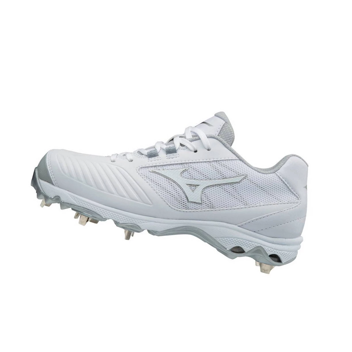 White Mizuno 9-spike Advanced Sweep 4 Low Metal Women\'s Softball Cleats | 108-BMCTXE