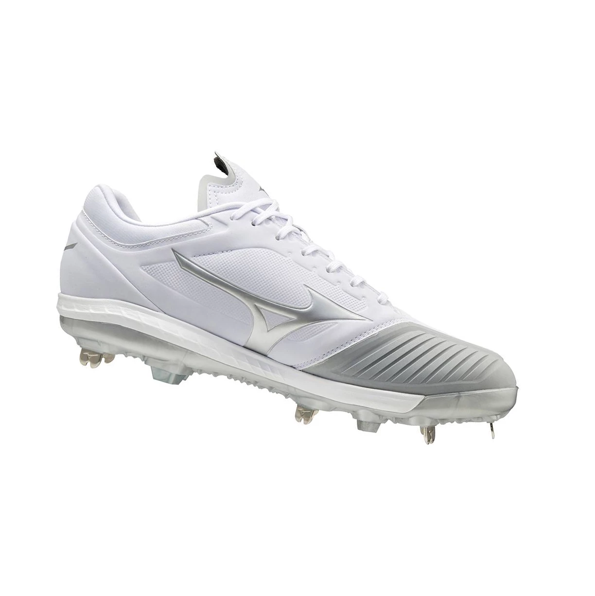 White Mizuno Sweep 5 Low Metal Women's Softball Cleats | 729-ZUBIDH