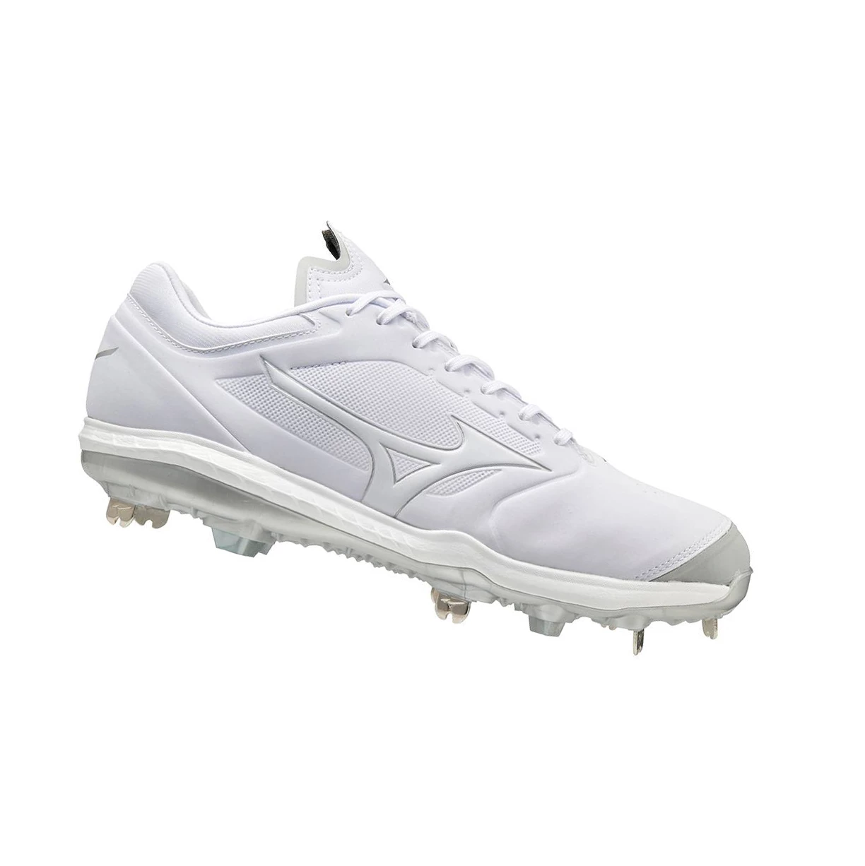 White Mizuno Sweep 5 Low Metal Women's Softball Cleats | 729-ZUBIDH