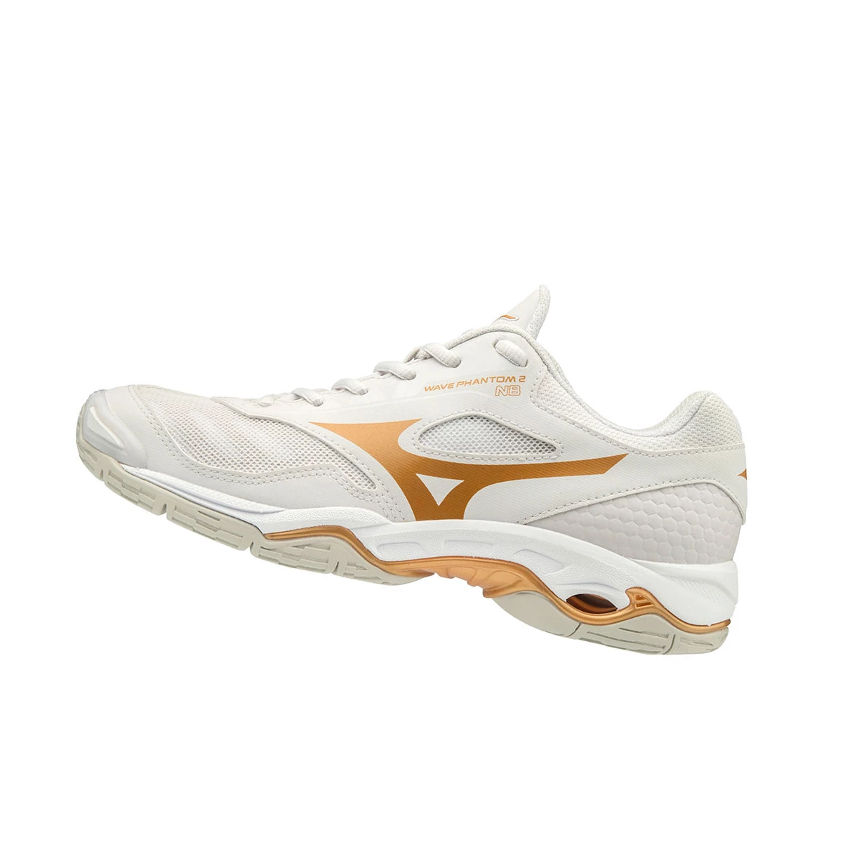 White Mizuno Wave Phantom 2 Nb Women\'s Netball Shoes | 571-DVTPLJ