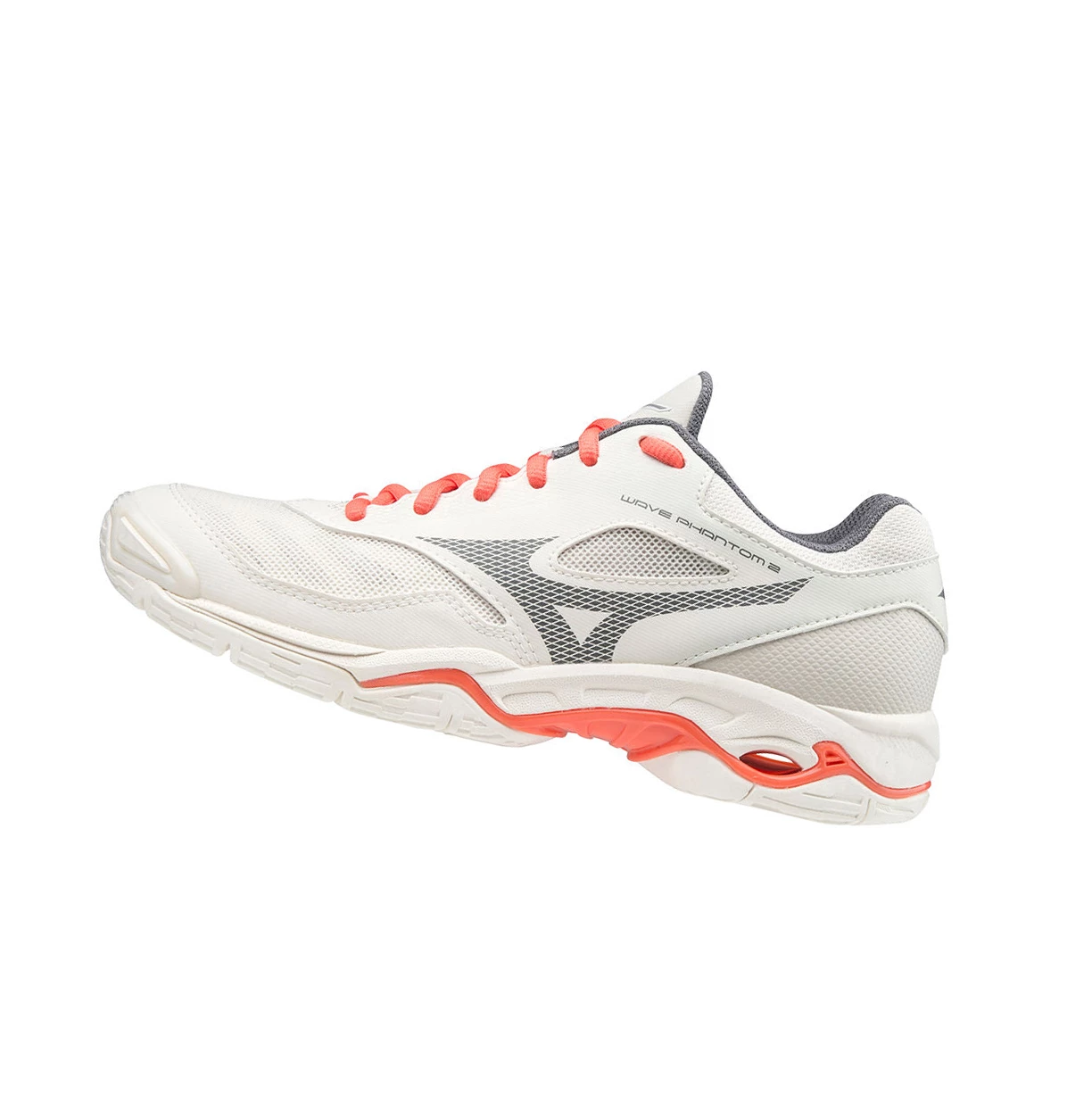 White Mizuno Wave Phantom 2 Women\'s Handball Shoes | 310-JVWPDA