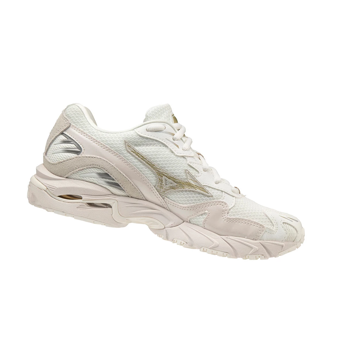 White Mizuno Wave Rider 10 Men's Trainers | 894-USLANC