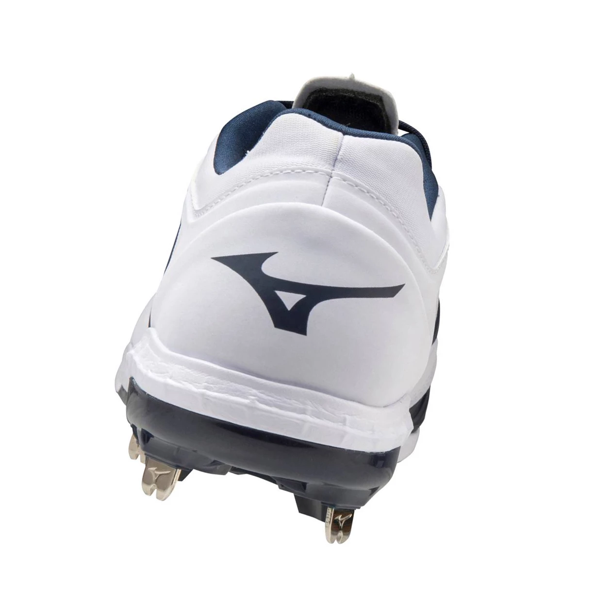 White/Navy Mizuno Sweep 5 Low Metal Women's Softball Cleats | 975-PRGUSY