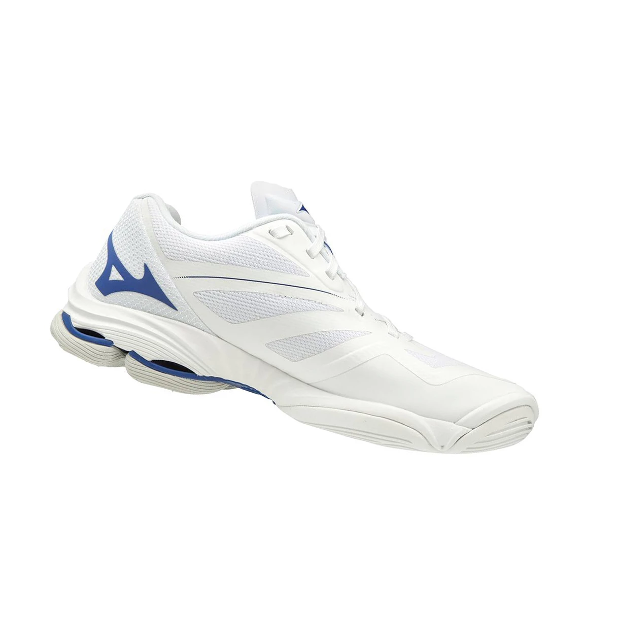 White/Navy Mizuno Wave Lightning Z6 Men's Volleyball Shoes | 072-FGLSJO