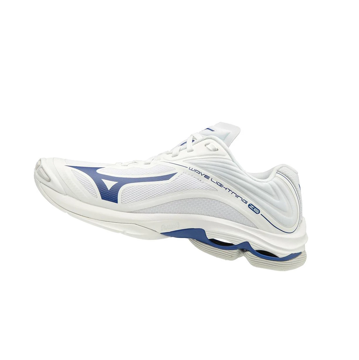 White/Navy Mizuno Wave Lightning Z6 Men\'s Volleyball Shoes | 072-FGLSJO