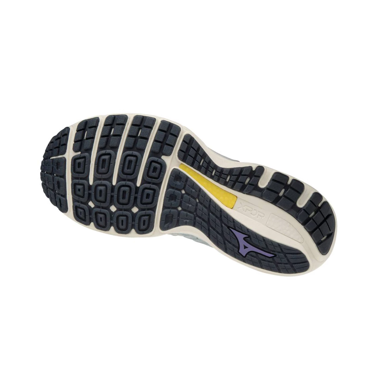 White/Navy Mizuno Wave Sky 4 Waveknitﾙ Women's Running Shoes | 163-WLJGYN