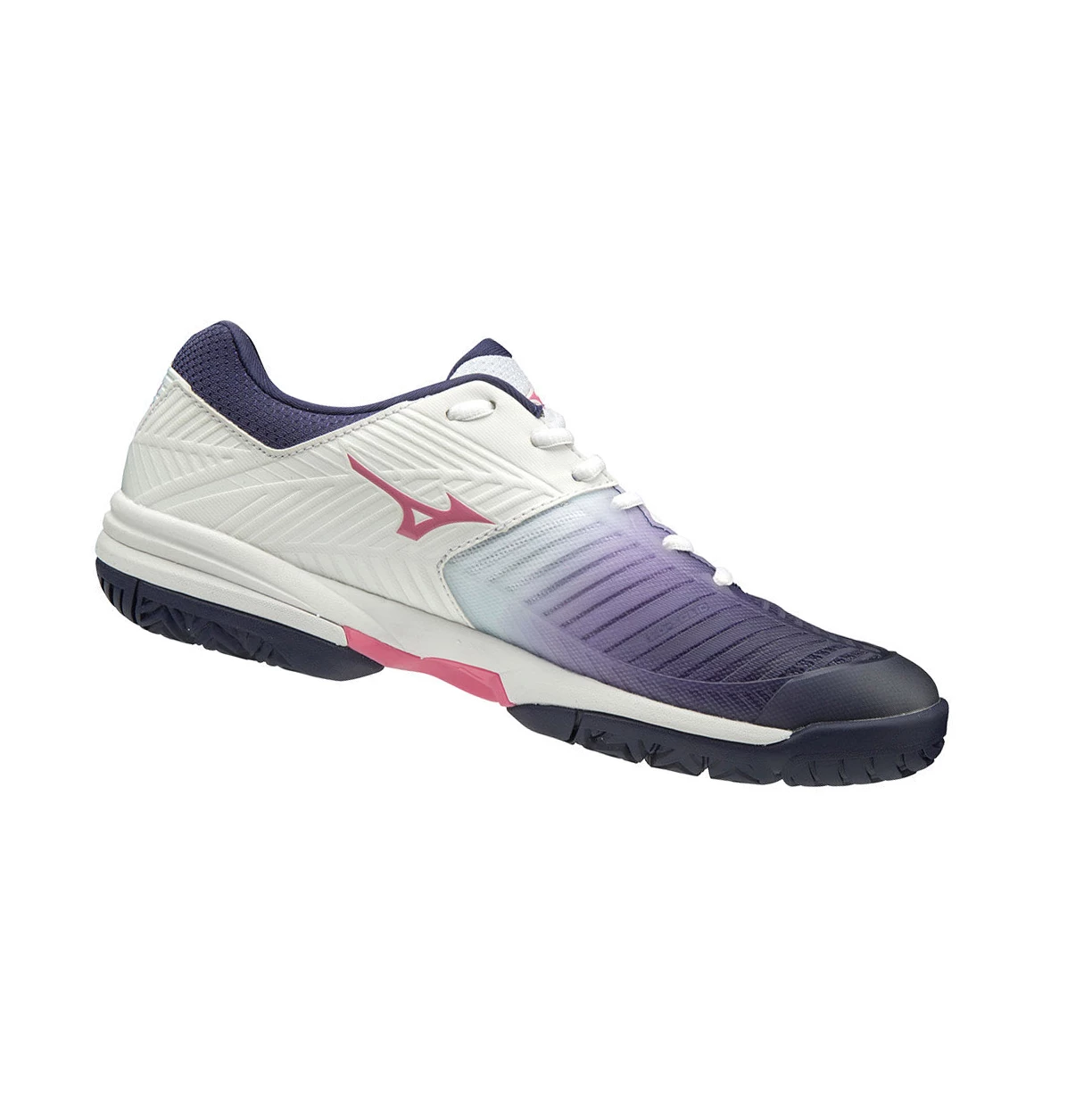 White/Purple/Pink Mizuno Wave Exceed Tour 3 Ac Women's Tennis Shoes | 246-UZVOSW