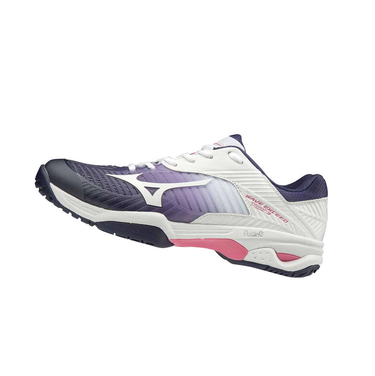 White/Purple/Pink Mizuno Wave Exceed Tour 3 Ac Women\'s Tennis Shoes | 246-UZVOSW