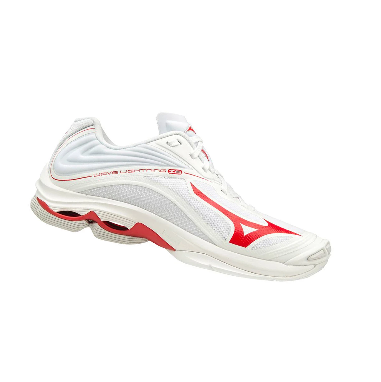 White/Red Mizuno Wave Lightning Z6 Women's Volleyball Shoes | 831-SLUIKD