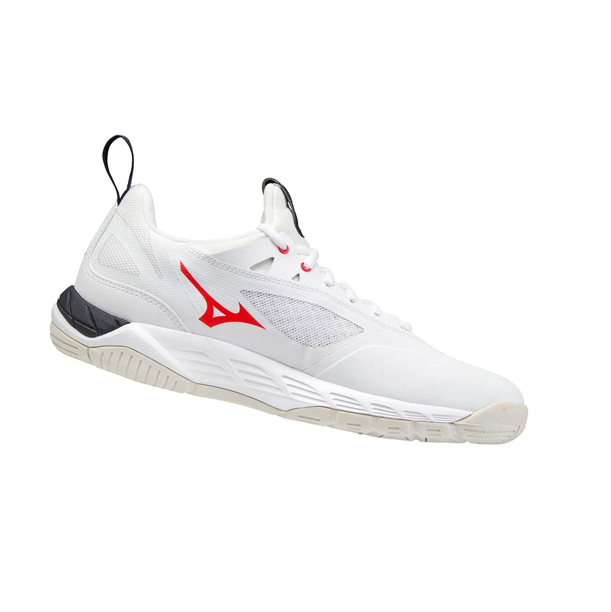 White/ Red Mizuno Wave Luminous Men's Volleyball Shoes | 312-DIKQHR