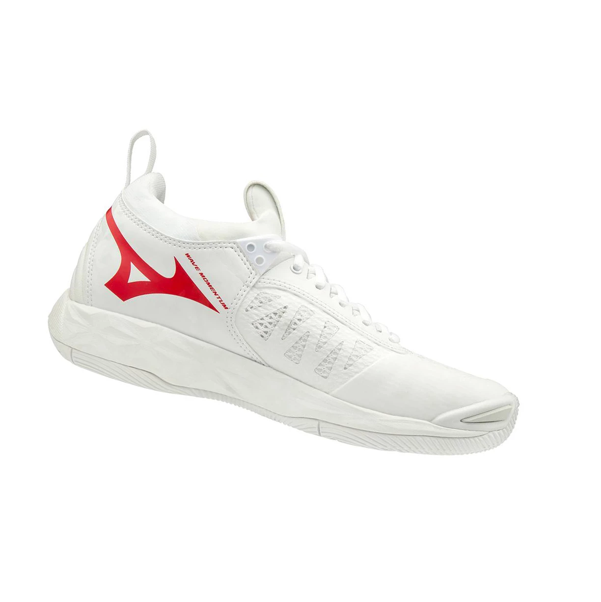 White/Red Mizuno Wave Momentum Women's Volleyball Shoes | 104-BWSXPT