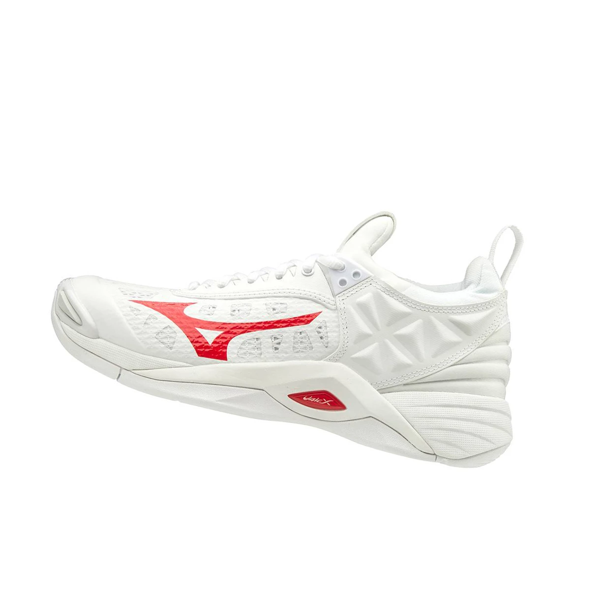 White/Red Mizuno Wave Momentum Women\'s Volleyball Shoes | 104-BWSXPT