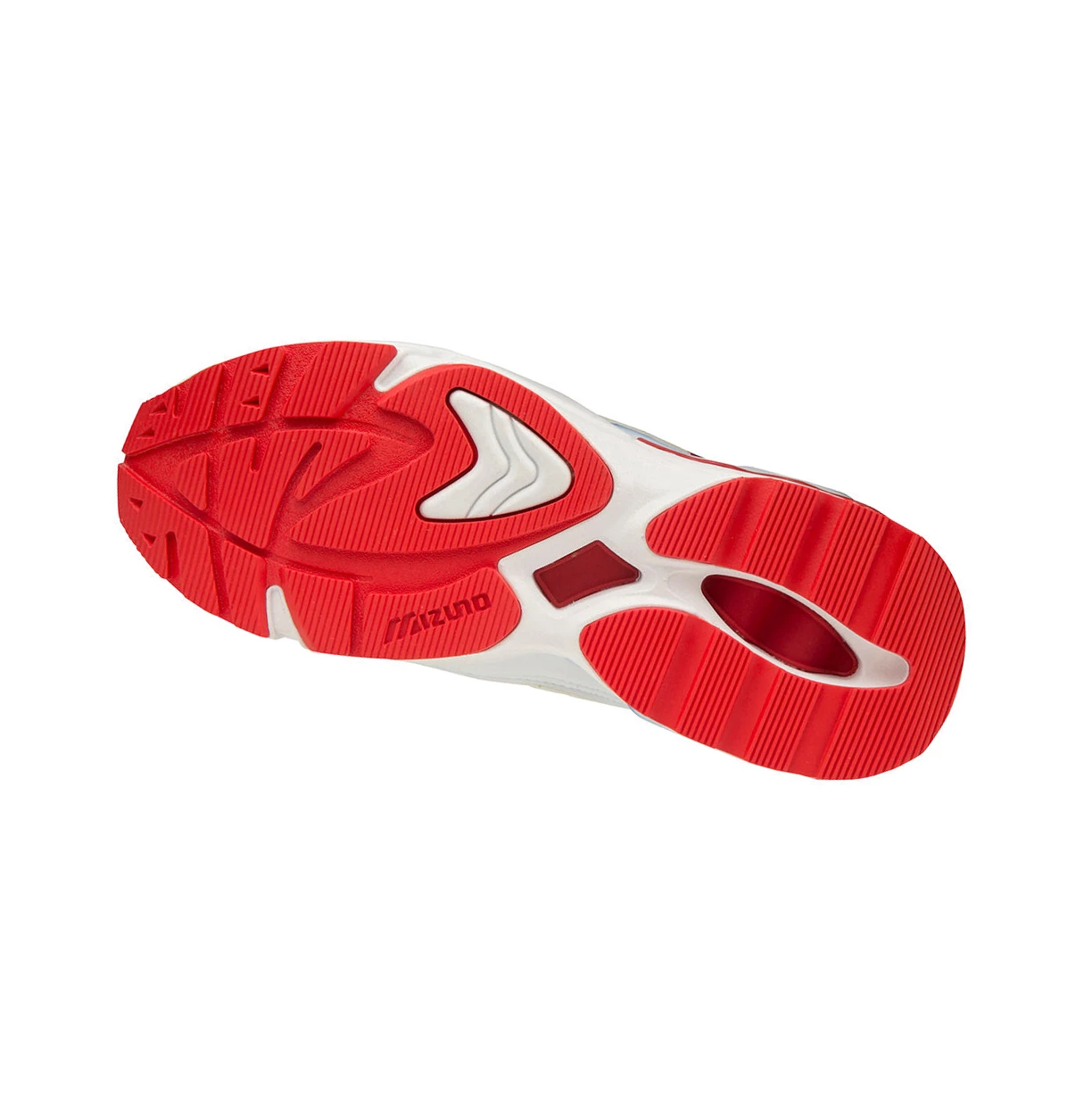 White/Red Mizuno Wave Rider 1 Shape Of Time Men's Trainers | 098-NDVJGZ