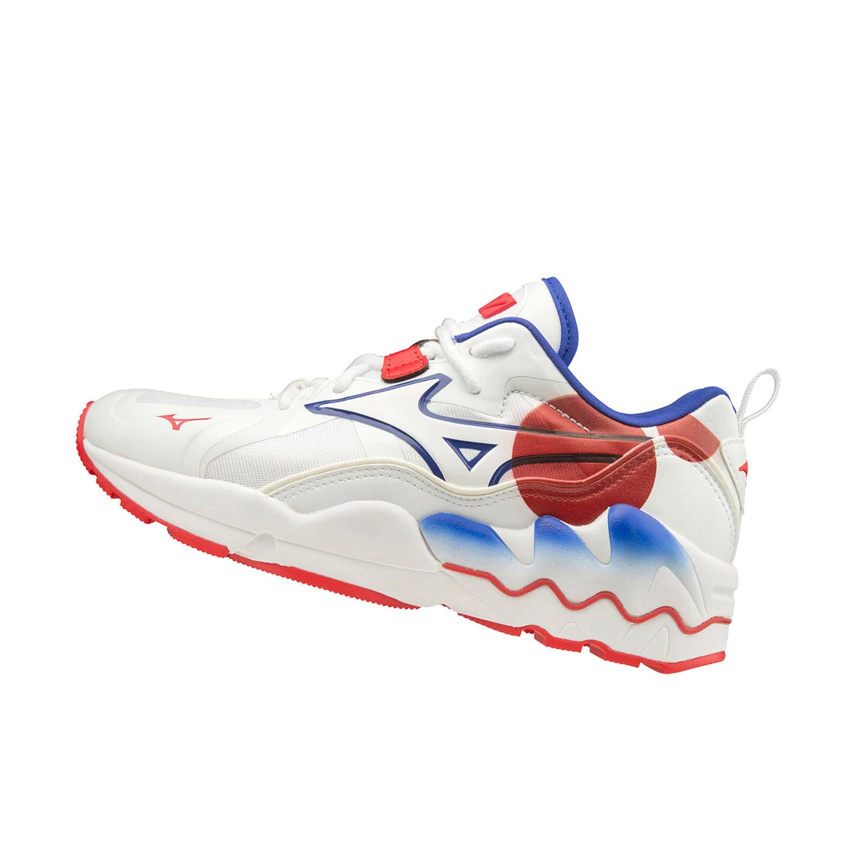 White/Red Mizuno Wave Rider 1 Shape Of Time Men\'s Trainers | 098-NDVJGZ