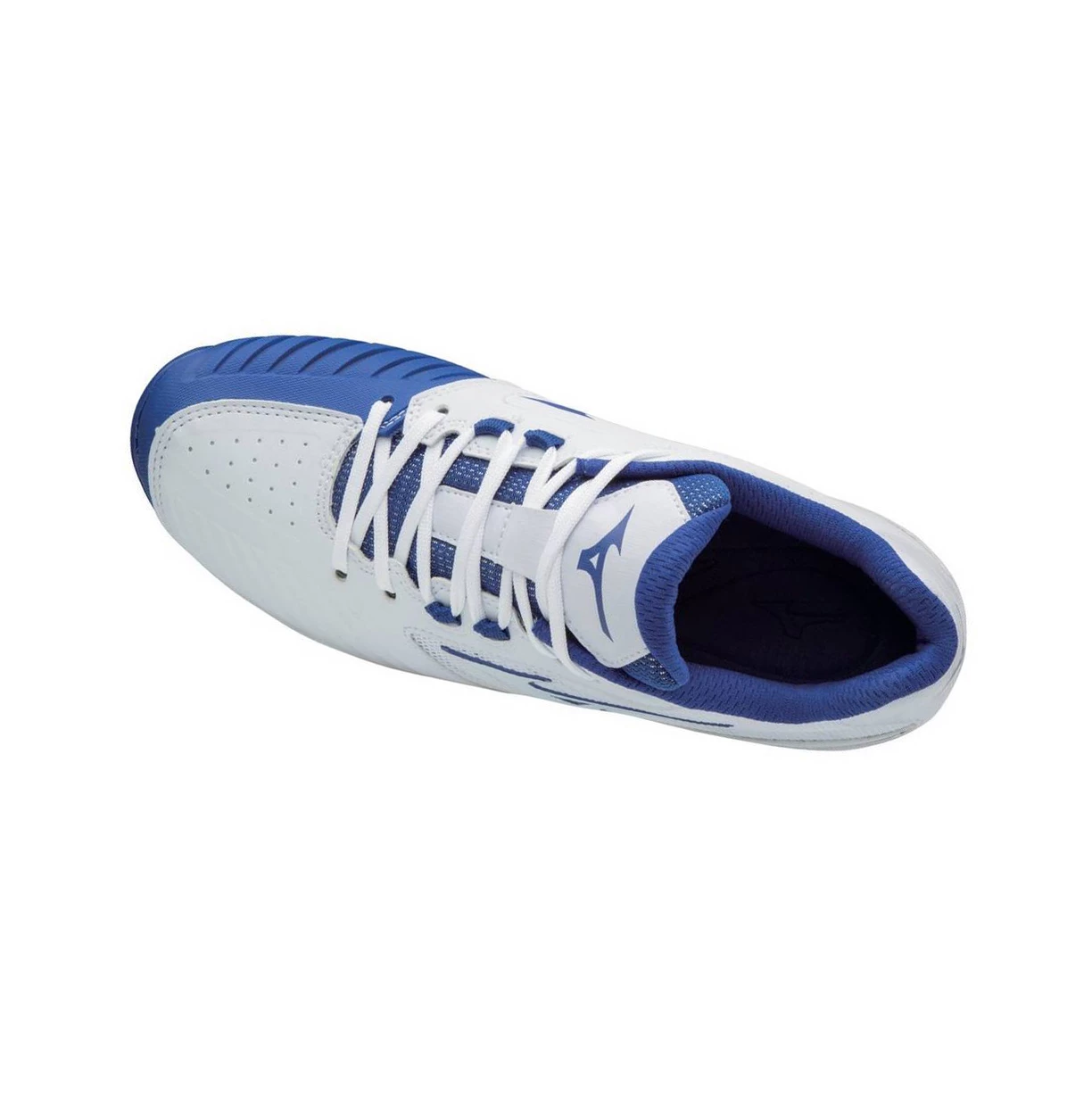 White/Royal Mizuno 9-spike Advanced Sweep 4 Low Metal Women's Softball Cleats | 791-OMFZQI